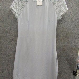Sky Blue Laced Sleeve/ Back CLP Collection Dress